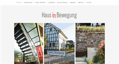 Desktop Screenshot of hausinbewegung.de
